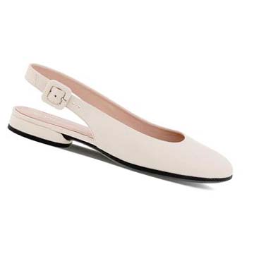 Ecco Anine Sling-back Ballerinasko Dame Beige | NO 5ILH